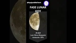 Fase lunar hoy 20 de abril y c&oacute;mo influye en ti? #faselunar #predicciones #lunamenguante