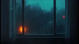 Rain After Dark 🌧️ Cozy Night Rain at the Window | Sleep, Study, Relax