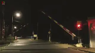 Železničné priecestie Ťahanovce [SP0123] - 6.7.2024 [noc] / Slovak railroad crossing
