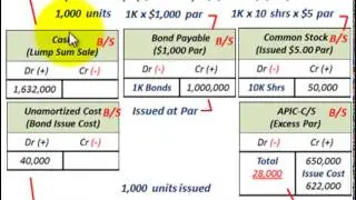Stock Issue (Lump Sum Sale Using The Incremental Method, Stock Issued With Bonds)