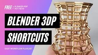 Keyboard Shortcuts for #3Dprint Design (PDF) | Blender for 3D Printing