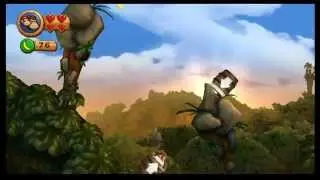 Donkey Kong Country Returns (Wii 720p) World 1-5: Canopy Cannons