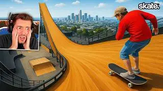 SKATE. - O INICIO com a maior MEGA RAMPA (mundo aberto) SKATE 4