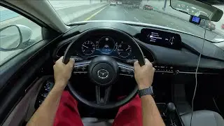 2025 Mazda 3 4K POV Night Drive (Binaural Audio)