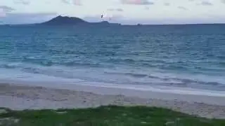 Swimming at Kailua Beach on a Quiet Friday Evening