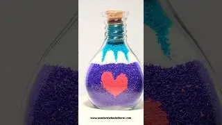 homedecor Sand Art Bottle #homedecor #Art #art #love #sandart #corporategift #gift