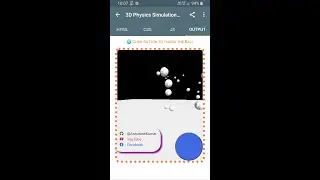 JavaScript ThreeJs + CannonJs 3D Demo Ball Throwing Physics