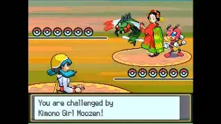Pokemon Soothing Silver - Kimono Girl Moozen @ Route 19, Special Ledian Gift (Postgame, Hard Mode)