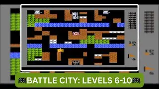 Battle City NES Gameplay Levels 6 to 10 | Classic Tank Game Walkthrough | Retro Gaming | IT WALA