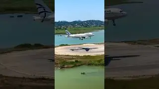 Aegean HARD Landing At Corfu?