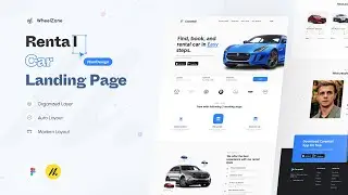 Design Landing Page Rent Car in Figma - UI Speed Design | Week - 15