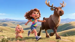 Mia & Baby Moose Learn Rainbow Colors in Colorado 🌈🦌 | Learn Colors for Kids | Fun Educational