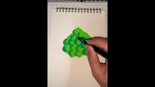 From random circles to amazing tree 🌳🤩 #acrylic #acrylicart #acrylicpainting #asmr #acrylicpaint