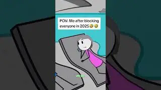 Me after blocking everyone in 2025 #funny #friends #blocked #animation  #beach #call