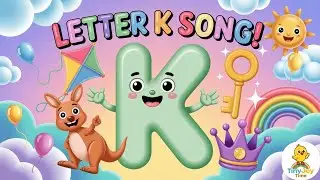 Letter K Song for Kids | Toddler Song about Kite, Kangaroo, Key & King