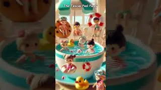 The Teacup Pool Party_Jingle for toddlers #0to5years #kidsmusicshorts #kidsshorts