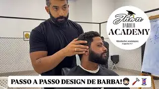 PASSO A PASSO DESIGN DE BARBA!🪒💈🔥 Jhon Barber & Academy!🧑&zwj;🎓✂️🚀