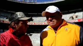 Rugby interview with Cheetahs super rugby and Springbok rugby legend Os du Randt 2014.