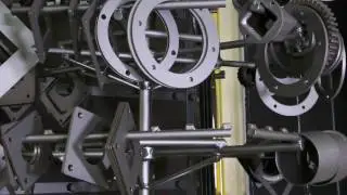 MAYFLAY Automatic Shot Blasting Machine Is Shotting The Metal Parts