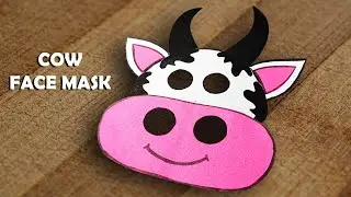 Cow Face mask । paper plate cow mask | cow face mask । How to make Cow Face Mask
