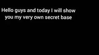 Secret base tour Mini block craft.
