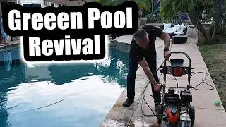 Green Pool Back to Sparkling - Jandy Filter Algae Pressure Wash