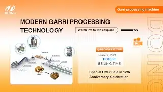 How to process garri with machine? High effcieny Garri production plant introduction video