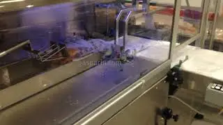 Slicing and Packaging line for buns in preformed bags, Gasparin automatic line