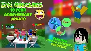 ROBLOX- Epic Minigames 10th Anniversary! How to complete the Quest!