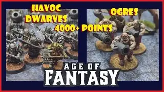 One Page Rules -Age of Fantasy: Havoc Dwarves vs Ogres 4000+ pts