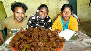 Chicken Kaleji Fry | Eating Show | Village Cooking | Denner Eating 