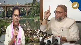 Asaduddin Owaisi slams KTR over Musi Project in Hyderabad