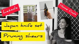 Lazada Home Finds | Tolsen Bypass Pruning Shear | Japan Knife Set