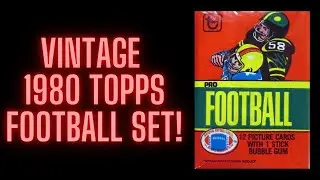 VINTAGE 1980 TOPPS FOOTBALL COMPLETE SET REVEAL!