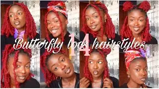 14 Easy Ways To Style Short Butterfly Locs🦋| Tega Benson