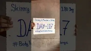 180 day&rsquo;s Body transformation challenge #bodybuilding #abs #fitness #skinny