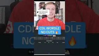 NO CUTS CDL WORDLE 😤