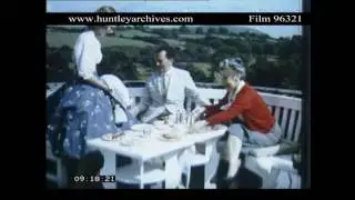 Afternoon Tea, 1950's.  Archive film 96321