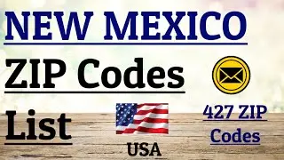 NEW MEXICO ZIP Code s List || USA || 348 cities || 427 zip codes.