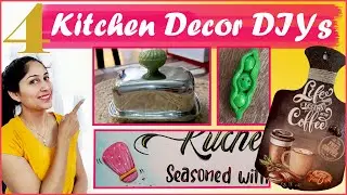 4 Cute & Quick Kitchen DIYs part 2 | Decorate your Kitchen