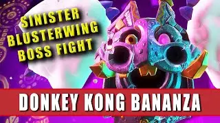 Donkey Kong Bananza Sinister Blusterwing Boss Fight - How to beat Sinister Blusterwing