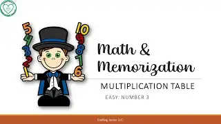 Multiplication Table:  Number 3 (Worksheet available) [Enabling Autism]