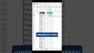 Unique Value Find in excel | Unique Function in excel #advanceexcel #excel #exceltricks #exceltips