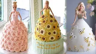 Easy and Quick Barbie Cake Decoration For Beginners | Doll Cake Tutorial at Home