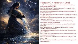 February 7 Birthday Horoscope 2026 | Aquarius Astrology Forecast