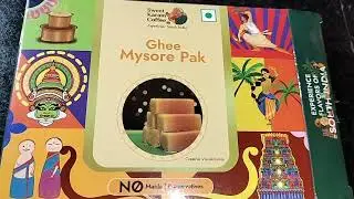 #Ghee Mysore Pak Indian made by Sweet Karam Coffee brand made from natural ingredients.#blinkit