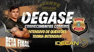 DEGASE RJ 2025 - RESOLUÇÃO INTENSIVA DE QUESTÕES IDECAN