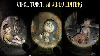 Old Characters Flashlight Ai Video Editing | Horror Torch Ai Video Editing | flashlight ai video