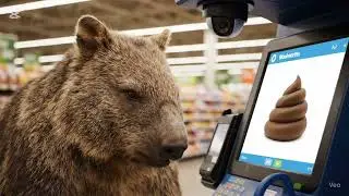 Wombat poo gone wrong #funny #video #cartoon