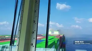 Ever Ace | sailing view on mega container vessel 24000 TEU